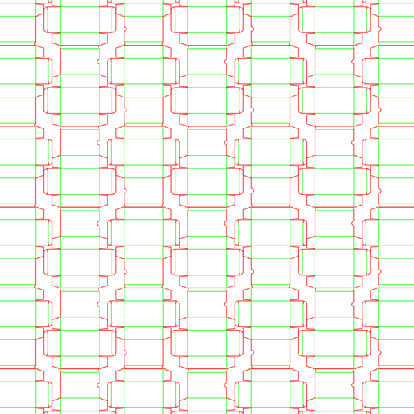 die cut templates - nesting