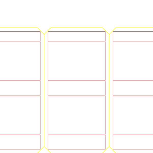 die cut templates - nesting