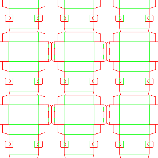 die cut templates - nesting