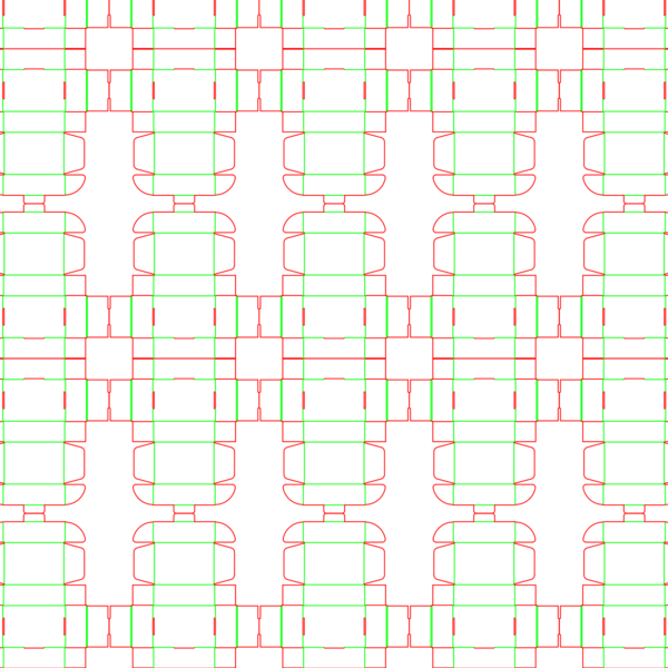 die cut templates - nesting