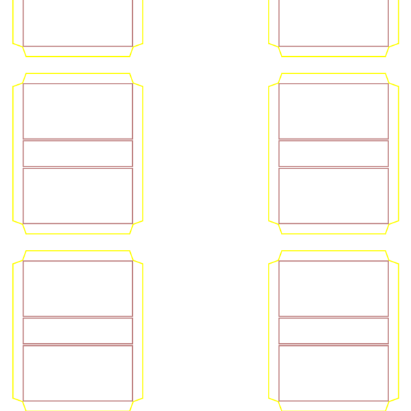 die cut templates - nesting