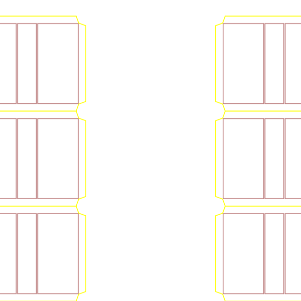 die cut templates - nesting