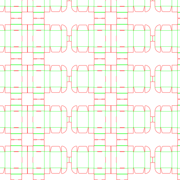 die cut templates - nesting