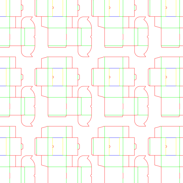 die cut templates - nesting