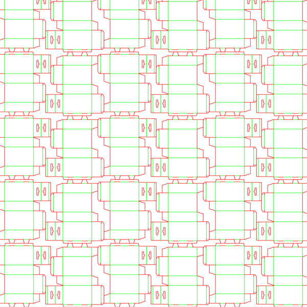 die cut templates - nesting