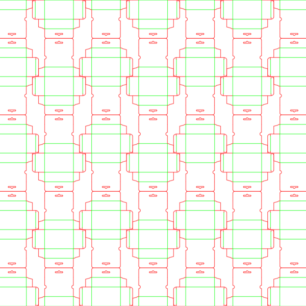 die cut templates - nesting