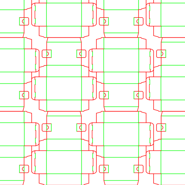 die cut templates - nesting
