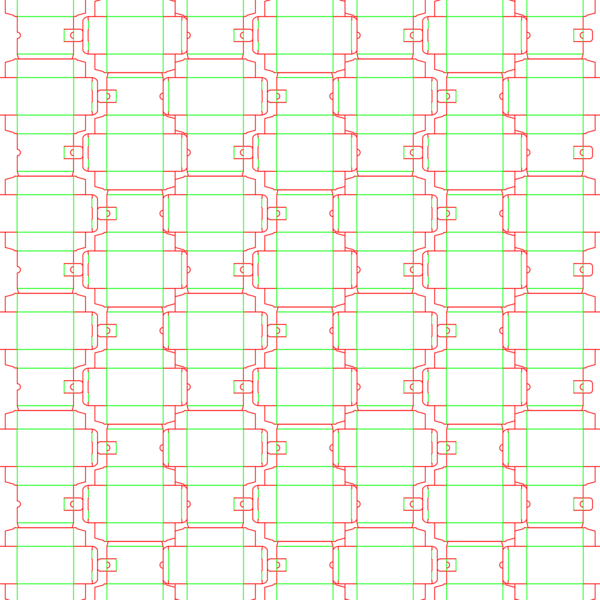 die cut templates - nesting