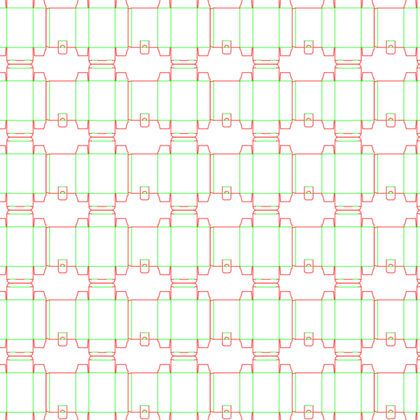 die cut templates - nesting