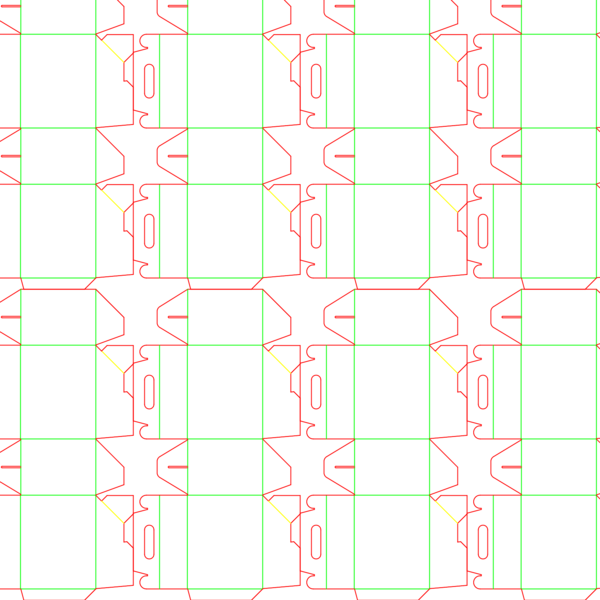 die cut templates - nesting