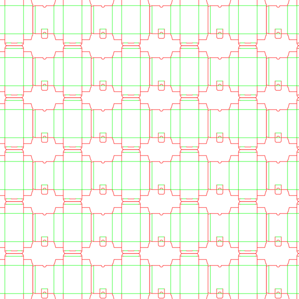 die cut templates - nesting