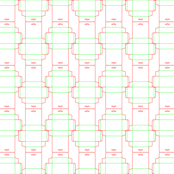 die cut templates - nesting