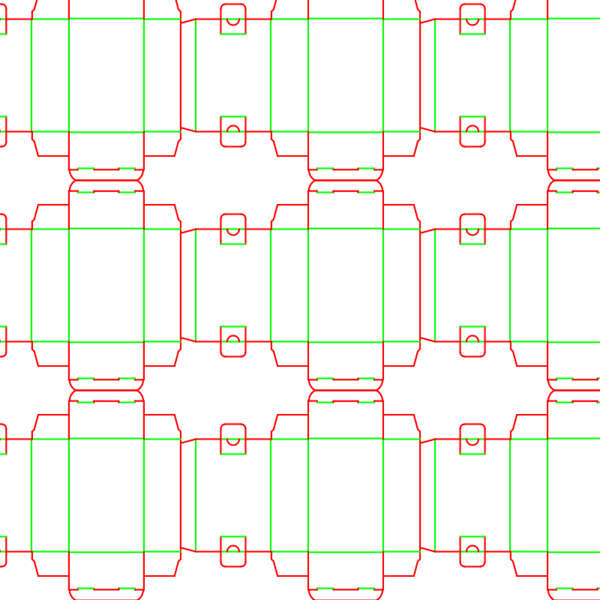die cut templates - nesting