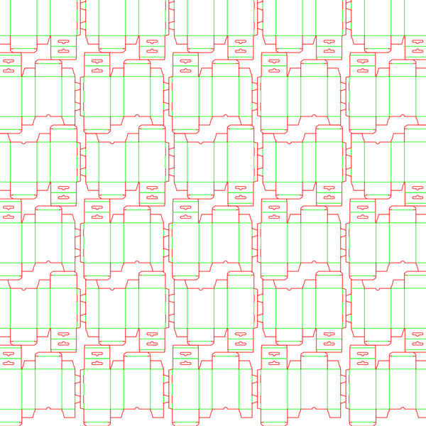 die cut templates - nesting