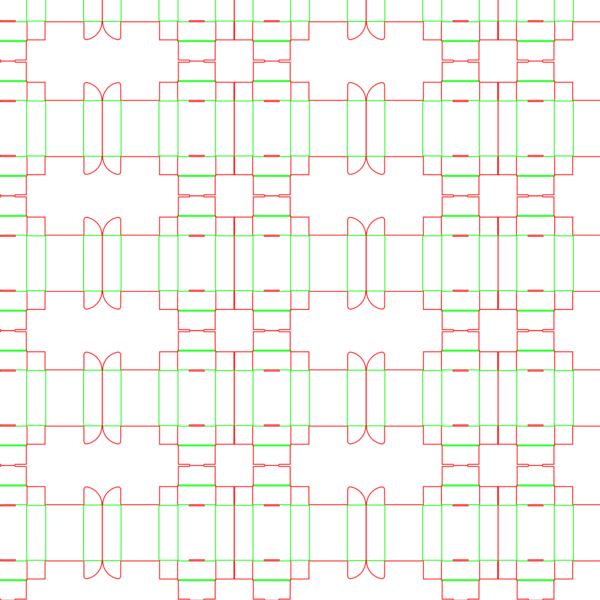 die cut templates - nesting