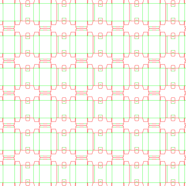 die cut templates - nesting