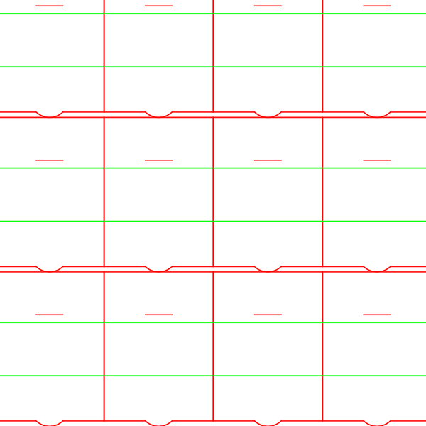 die cut templates - nesting