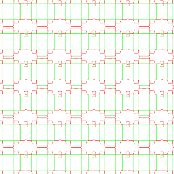 die cut templates - nesting