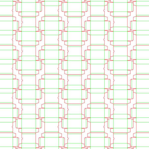 die cut templates - nesting