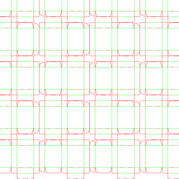 die cut templates - nesting