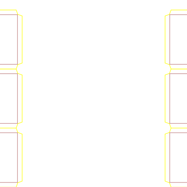 die cut templates - nesting