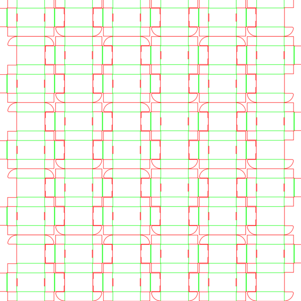 die cut templates - nesting
