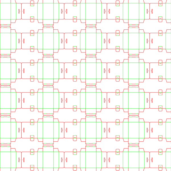 die cut templates - nesting