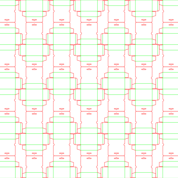 die cut templates - nesting