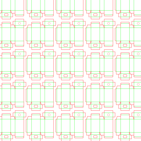 die cut templates - nesting