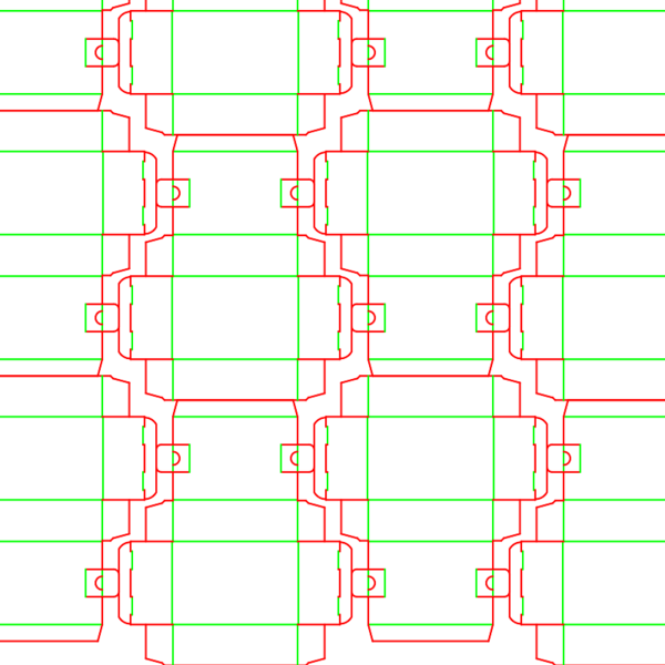 die cut templates - nesting