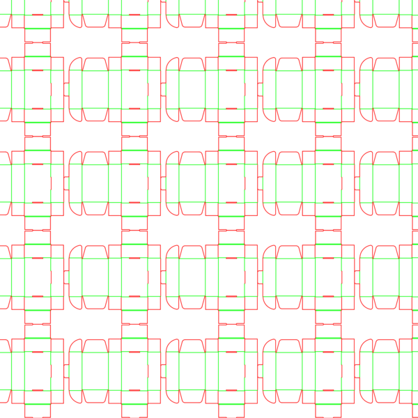 die cut templates - nesting