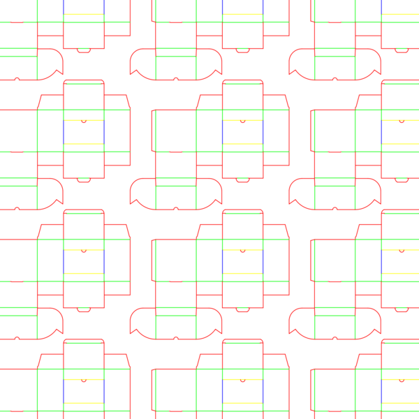die cut templates - nesting