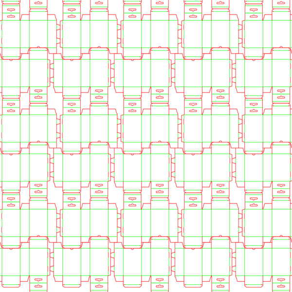 die cut templates - nesting