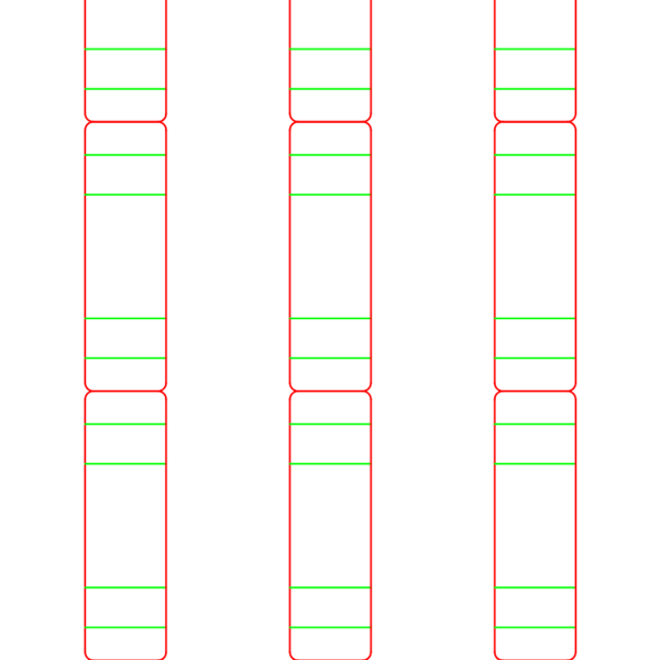 die cut templates - nesting