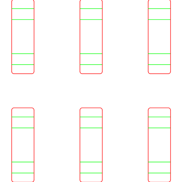 die cut templates - nesting
