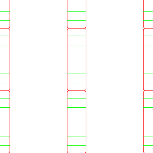 die cut templates - nesting