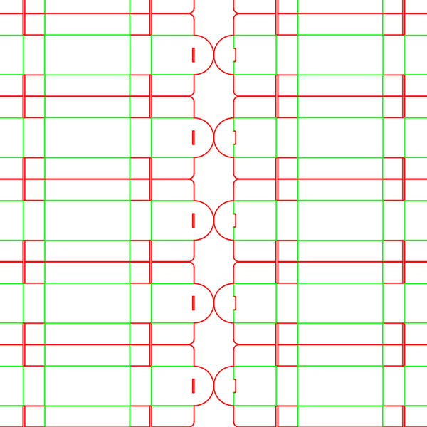 die cut templates - nesting