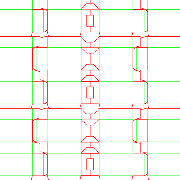 die cut templates - nesting