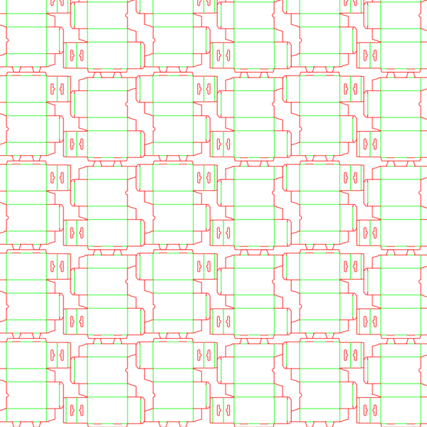 die cut templates - nesting