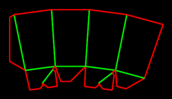 Packaging Template Dieline for Angled boxes | becf-12903