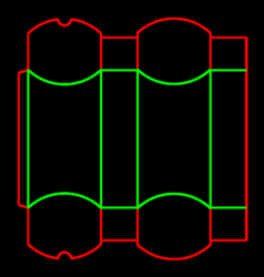 Packaging Template Dieline for Carton bags & pillows | becf-12106 F70.01.00.00.B