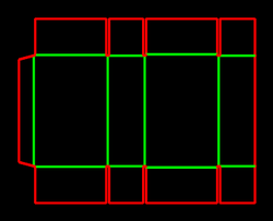 Packaging Template Dieline for Standard boxes | becf-21d06  0203