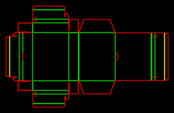Packaging Template Dieline for Food boxes | becf-12004 B14.10.00.51.B