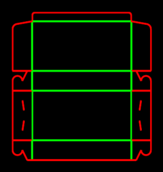 Packaging Template Dieline for Food boxes | becf-12001 B15.06.00.53