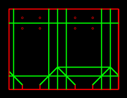 Packaging Template Dieline for Carton bags & pillows | becf-1210d