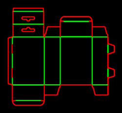 Packaging Template Dieline for Tuck end boxes | becf-1086687