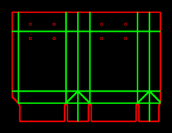 Packaging Template Dieline for Carton bags & pillows | becf-12109