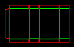 Packaging Template Dieline for Standard boxes | becf-21d05