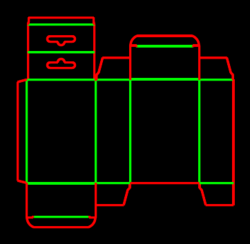 Packaging Template Dieline for Tuck end boxes | becf-108b67
