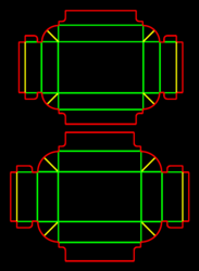 Packaging Template Dieline for Shirt boxes | becf-12401 B31.21.00.00